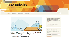 Desktop Screenshot of jurecuhalev.com